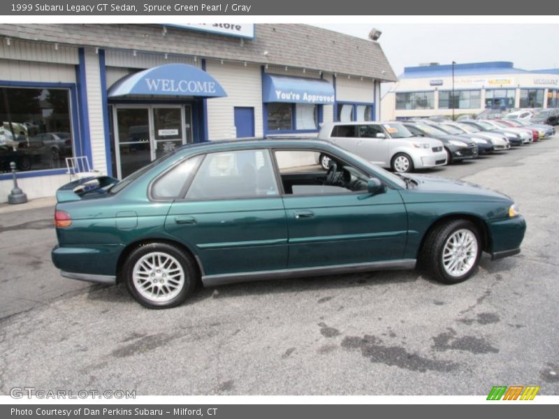 Spruce Green Pearl / Gray 1999 Subaru Legacy GT Sedan