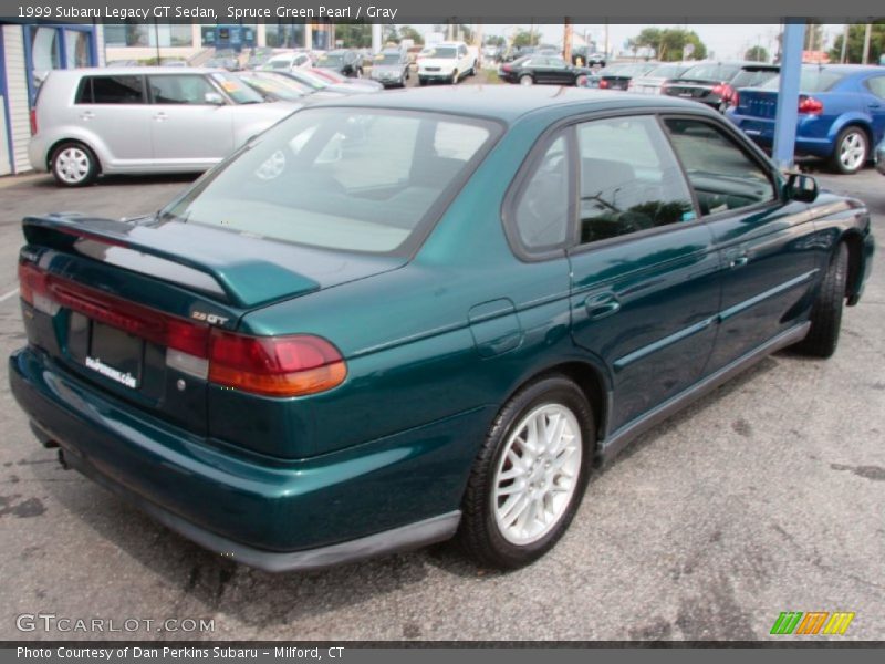 Spruce Green Pearl / Gray 1999 Subaru Legacy GT Sedan