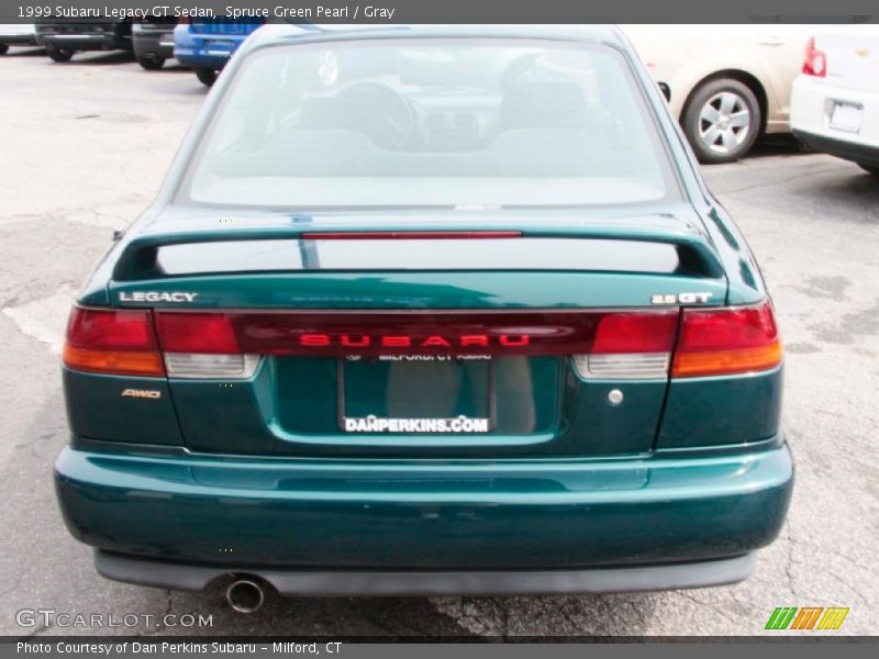 Spruce Green Pearl / Gray 1999 Subaru Legacy GT Sedan