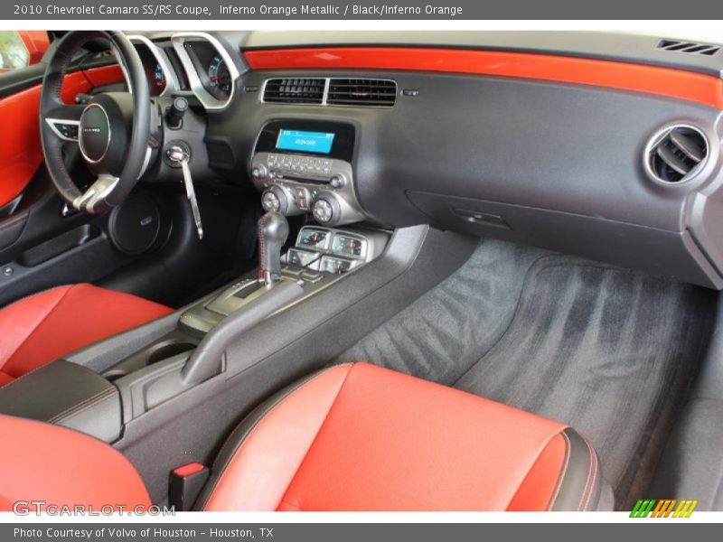 Inferno Orange Metallic / Black/Inferno Orange 2010 Chevrolet Camaro SS/RS Coupe