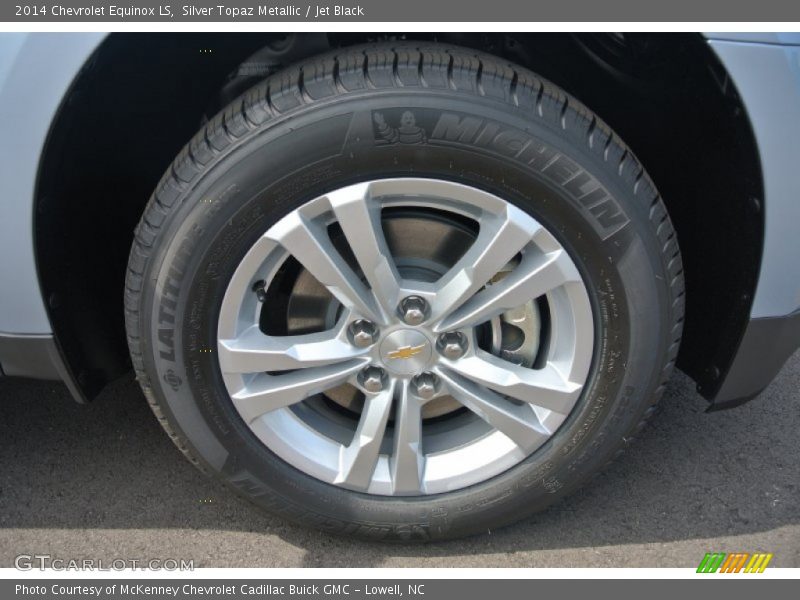 Silver Topaz Metallic / Jet Black 2014 Chevrolet Equinox LS