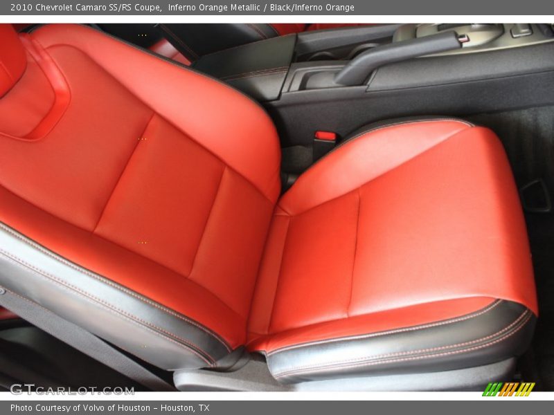 Inferno Orange Metallic / Black/Inferno Orange 2010 Chevrolet Camaro SS/RS Coupe