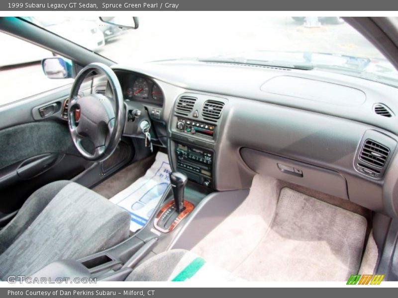 Spruce Green Pearl / Gray 1999 Subaru Legacy GT Sedan