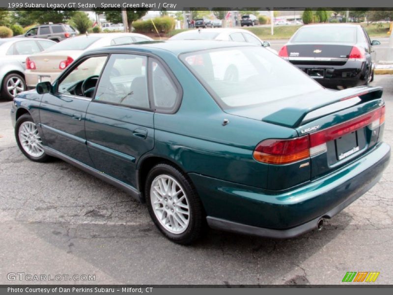 Spruce Green Pearl / Gray 1999 Subaru Legacy GT Sedan