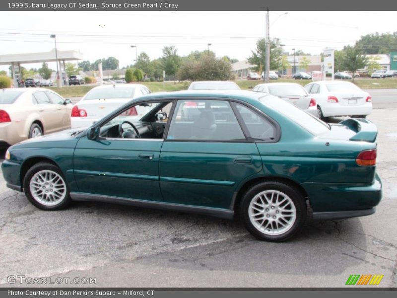 Spruce Green Pearl / Gray 1999 Subaru Legacy GT Sedan