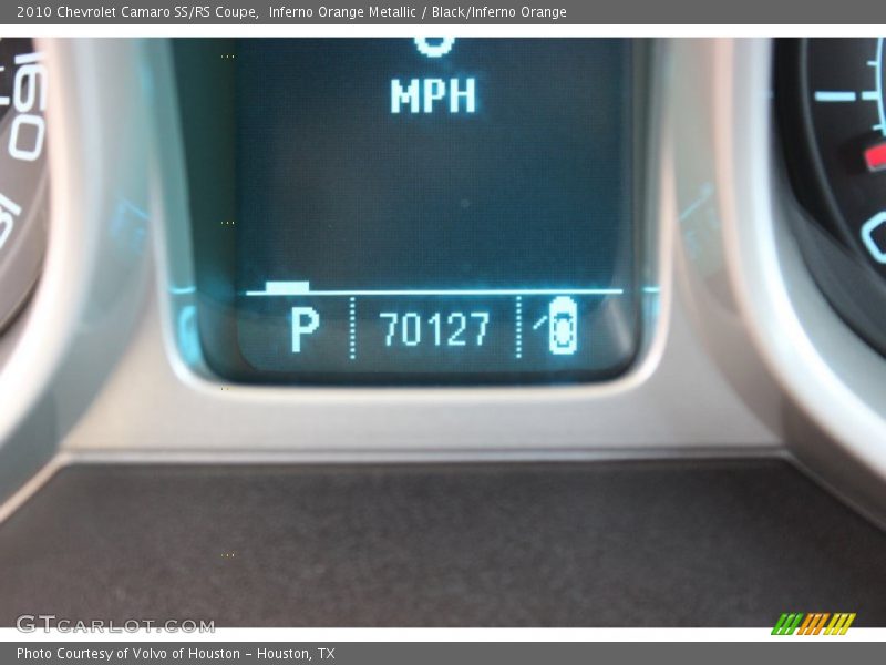 Inferno Orange Metallic / Black/Inferno Orange 2010 Chevrolet Camaro SS/RS Coupe