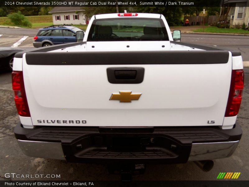 Summit White / Dark Titanium 2014 Chevrolet Silverado 3500HD WT Regular Cab Dual Rear Wheel 4x4