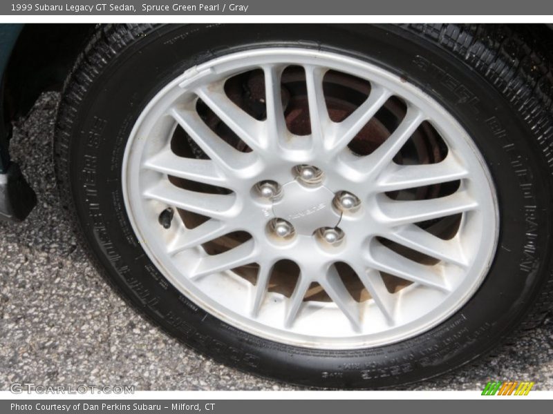 Spruce Green Pearl / Gray 1999 Subaru Legacy GT Sedan