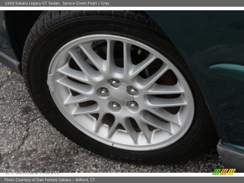 Spruce Green Pearl / Gray 1999 Subaru Legacy GT Sedan