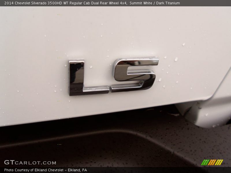 Summit White / Dark Titanium 2014 Chevrolet Silverado 3500HD WT Regular Cab Dual Rear Wheel 4x4