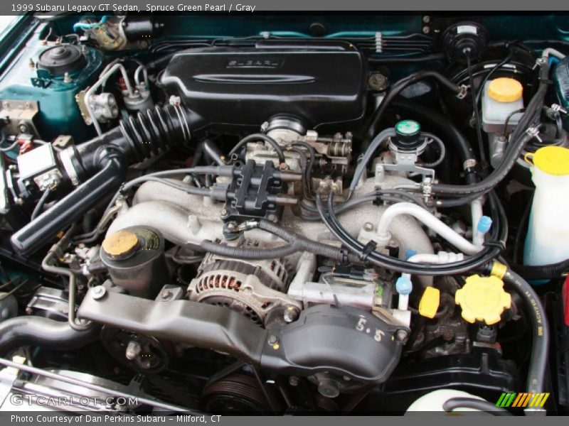 Spruce Green Pearl / Gray 1999 Subaru Legacy GT Sedan