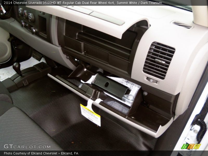 Summit White / Dark Titanium 2014 Chevrolet Silverado 3500HD WT Regular Cab Dual Rear Wheel 4x4
