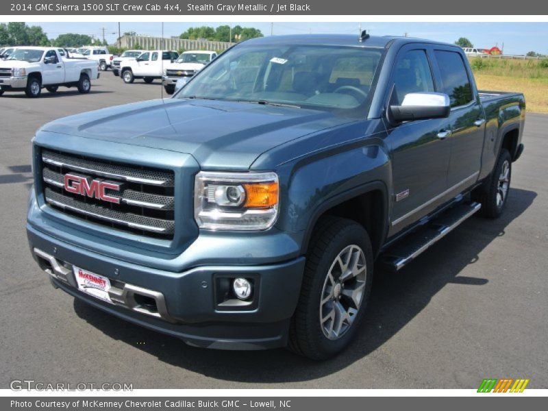 Stealth Gray Metallic / Jet Black 2014 GMC Sierra 1500 SLT Crew Cab 4x4