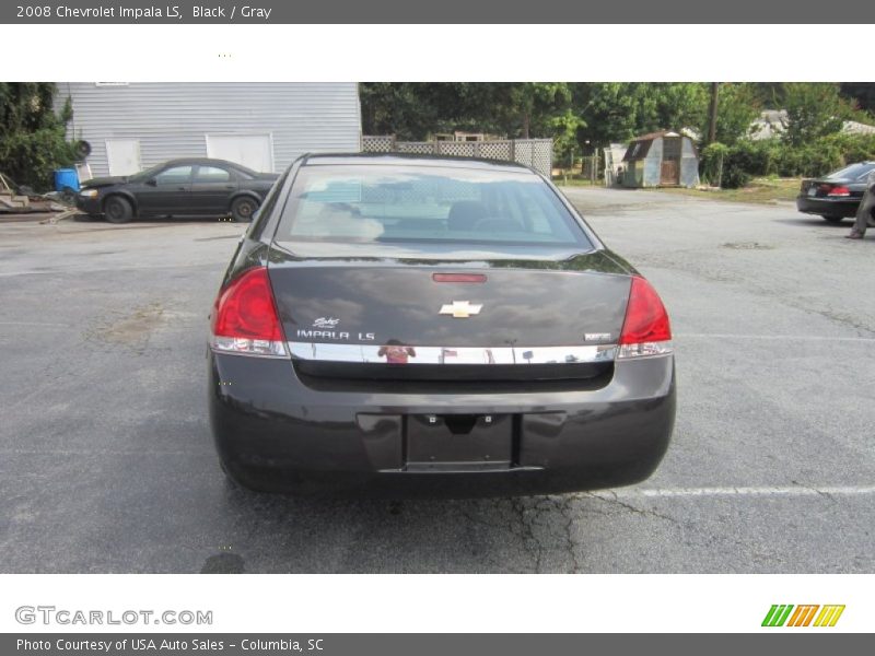 Black / Gray 2008 Chevrolet Impala LS