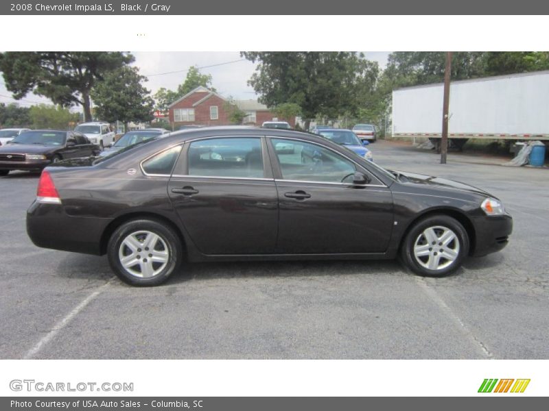 Black / Gray 2008 Chevrolet Impala LS