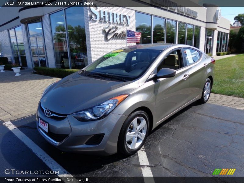 Desert Bronze / Beige 2013 Hyundai Elantra GLS