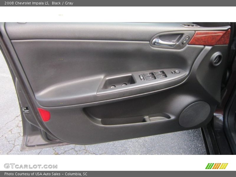 Black / Gray 2008 Chevrolet Impala LS