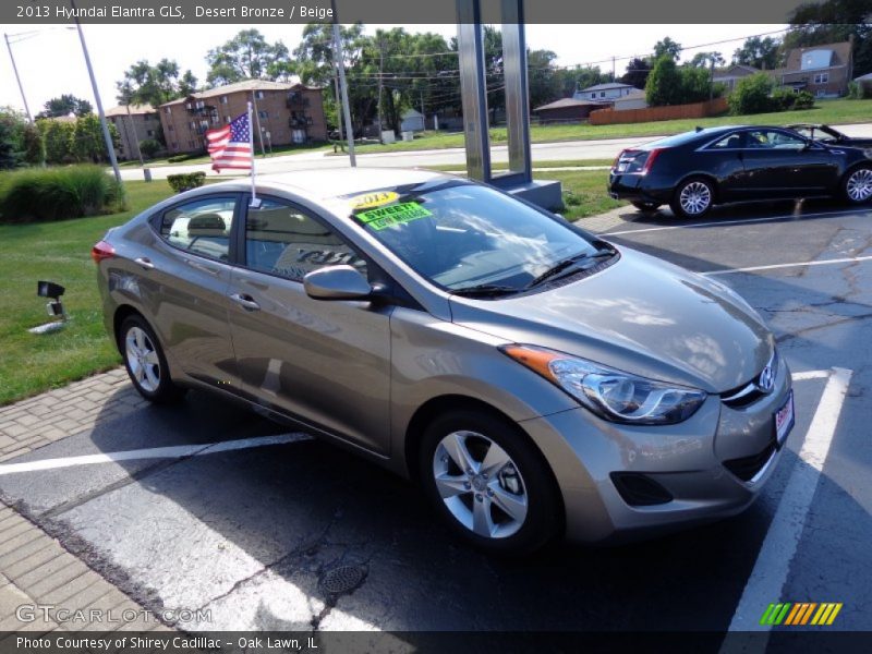 Desert Bronze / Beige 2013 Hyundai Elantra GLS