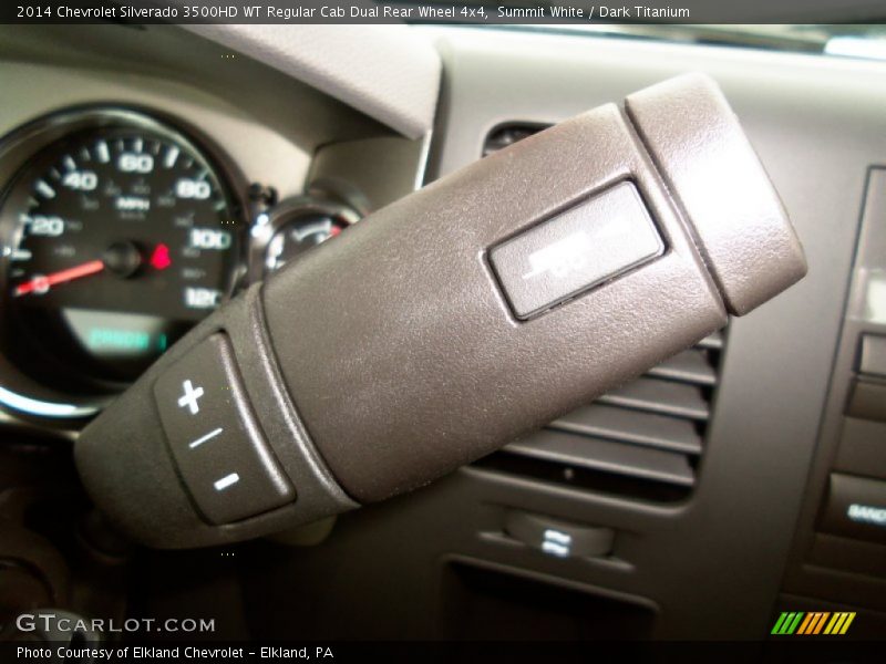 Summit White / Dark Titanium 2014 Chevrolet Silverado 3500HD WT Regular Cab Dual Rear Wheel 4x4