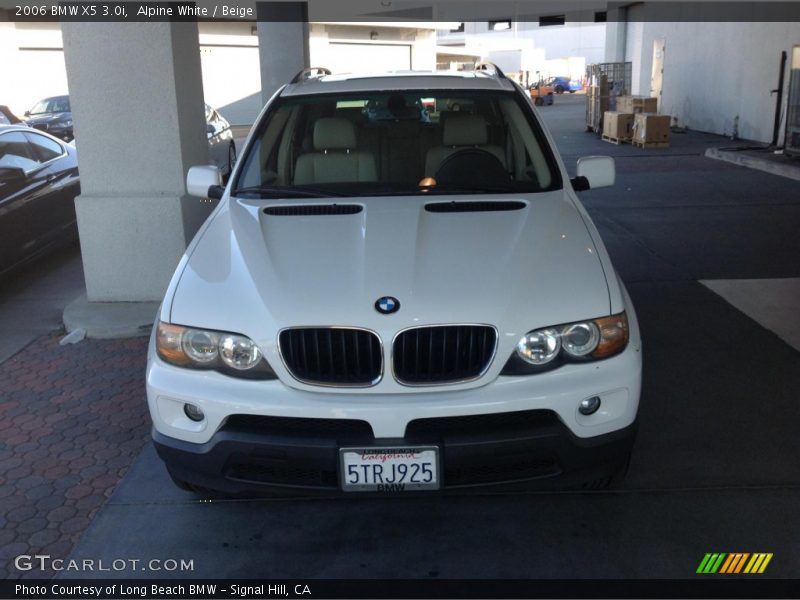 Alpine White / Beige 2006 BMW X5 3.0i
