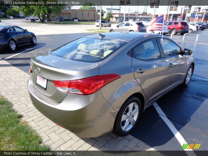 Desert Bronze / Beige 2013 Hyundai Elantra GLS