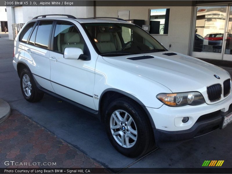 Alpine White / Beige 2006 BMW X5 3.0i