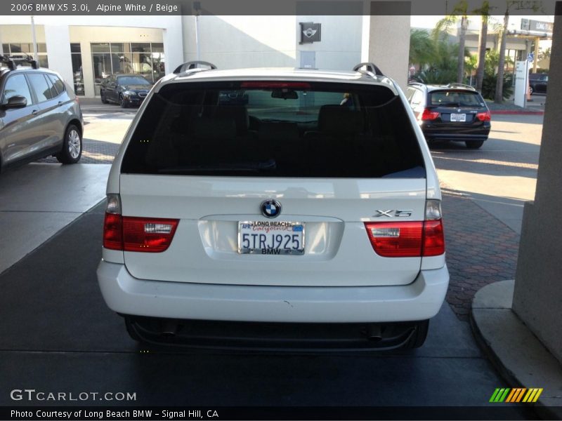 Alpine White / Beige 2006 BMW X5 3.0i