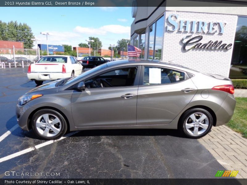 Desert Bronze / Beige 2013 Hyundai Elantra GLS