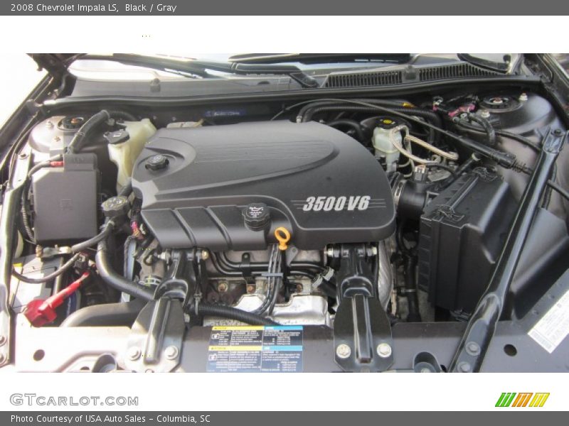 Black / Gray 2008 Chevrolet Impala LS