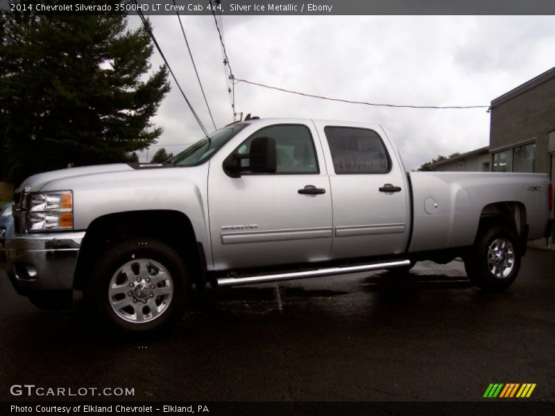 Silver Ice Metallic / Ebony 2014 Chevrolet Silverado 3500HD LT Crew Cab 4x4
