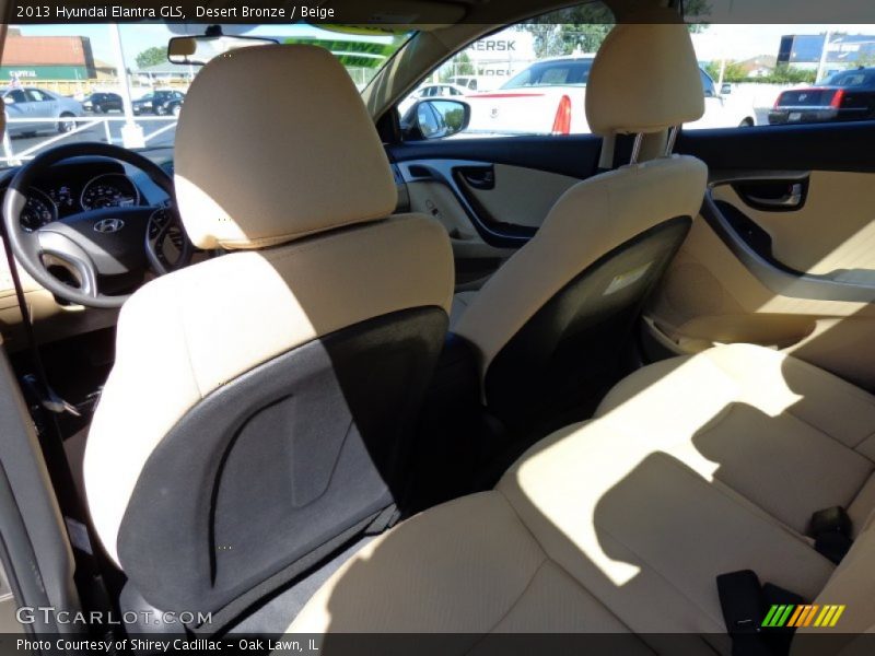 Desert Bronze / Beige 2013 Hyundai Elantra GLS