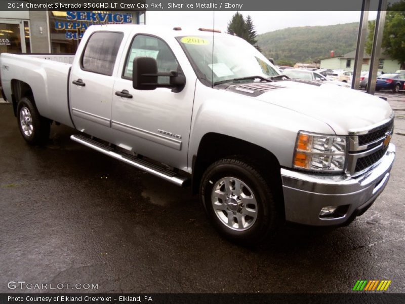 Silver Ice Metallic / Ebony 2014 Chevrolet Silverado 3500HD LT Crew Cab 4x4