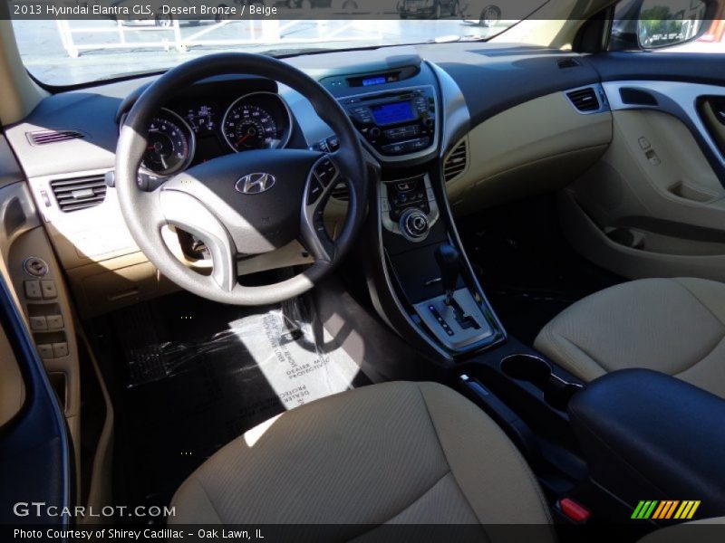 Desert Bronze / Beige 2013 Hyundai Elantra GLS