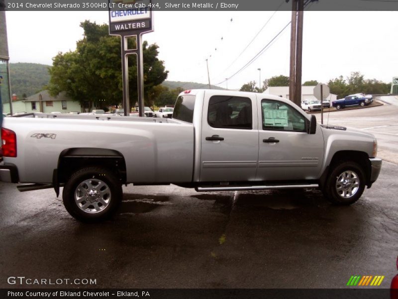 Silver Ice Metallic / Ebony 2014 Chevrolet Silverado 3500HD LT Crew Cab 4x4