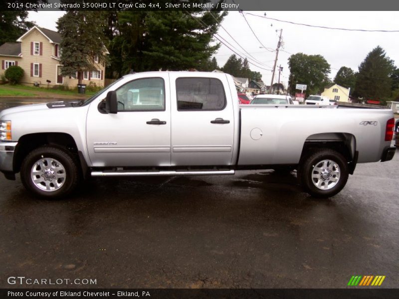 Silver Ice Metallic / Ebony 2014 Chevrolet Silverado 3500HD LT Crew Cab 4x4