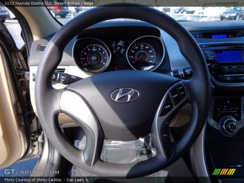Desert Bronze / Beige 2013 Hyundai Elantra GLS