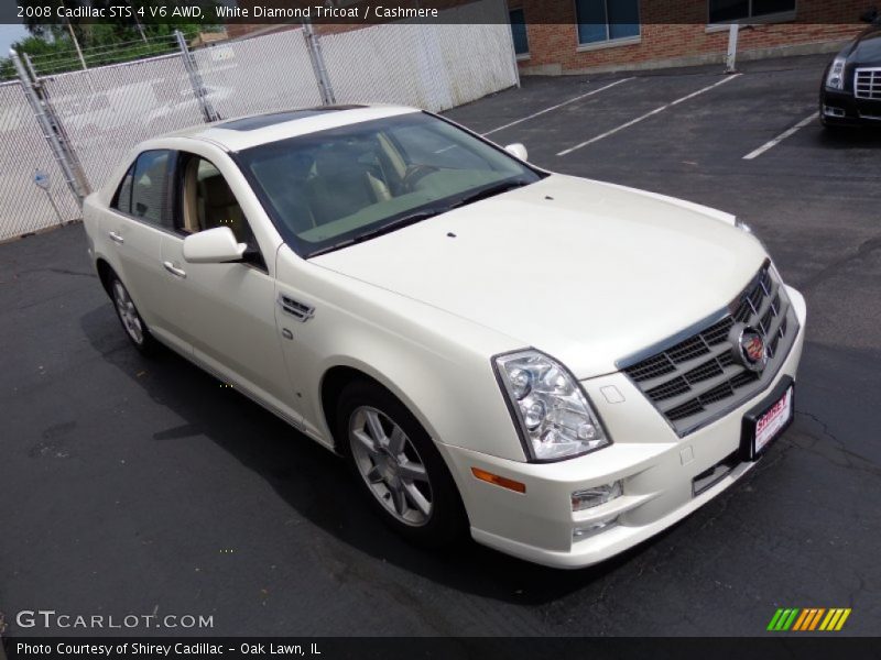 White Diamond Tricoat / Cashmere 2008 Cadillac STS 4 V6 AWD