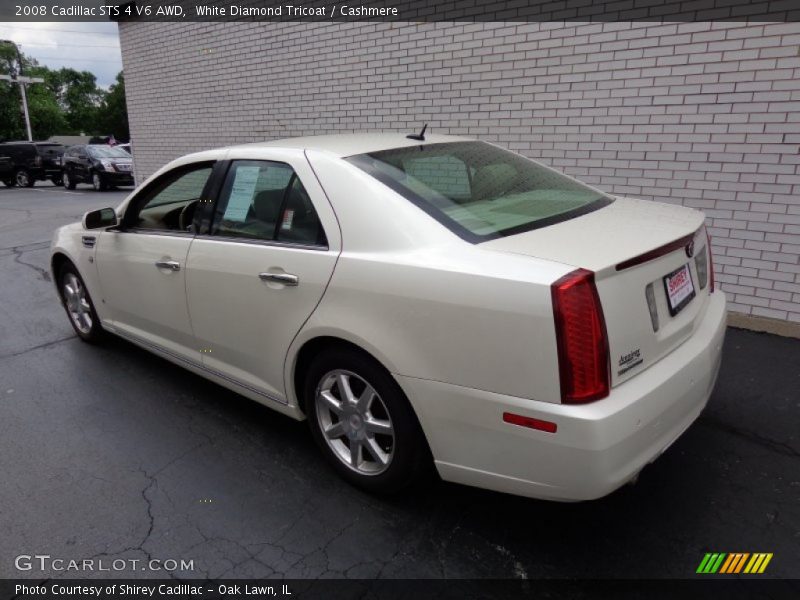 White Diamond Tricoat / Cashmere 2008 Cadillac STS 4 V6 AWD