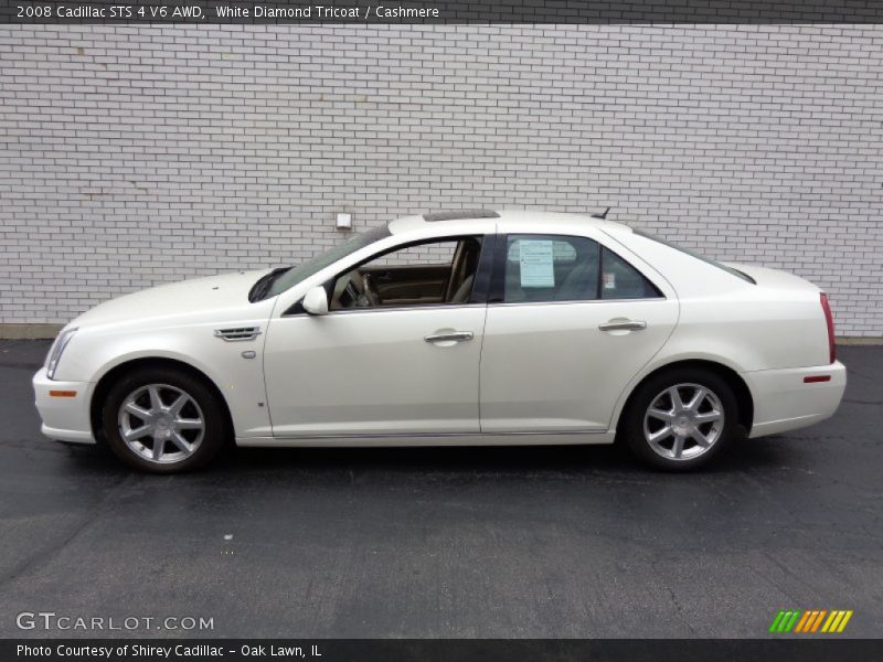 White Diamond Tricoat / Cashmere 2008 Cadillac STS 4 V6 AWD