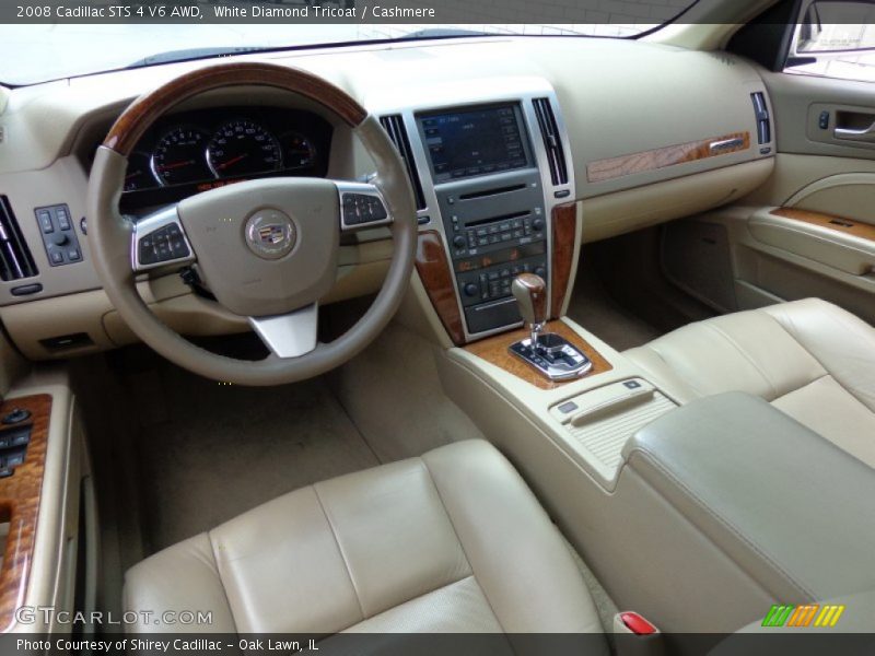 White Diamond Tricoat / Cashmere 2008 Cadillac STS 4 V6 AWD