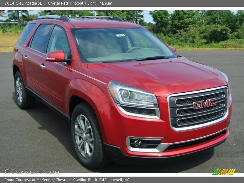 Crystal Red Tintcoat / Light Titanium 2014 GMC Acadia SLT