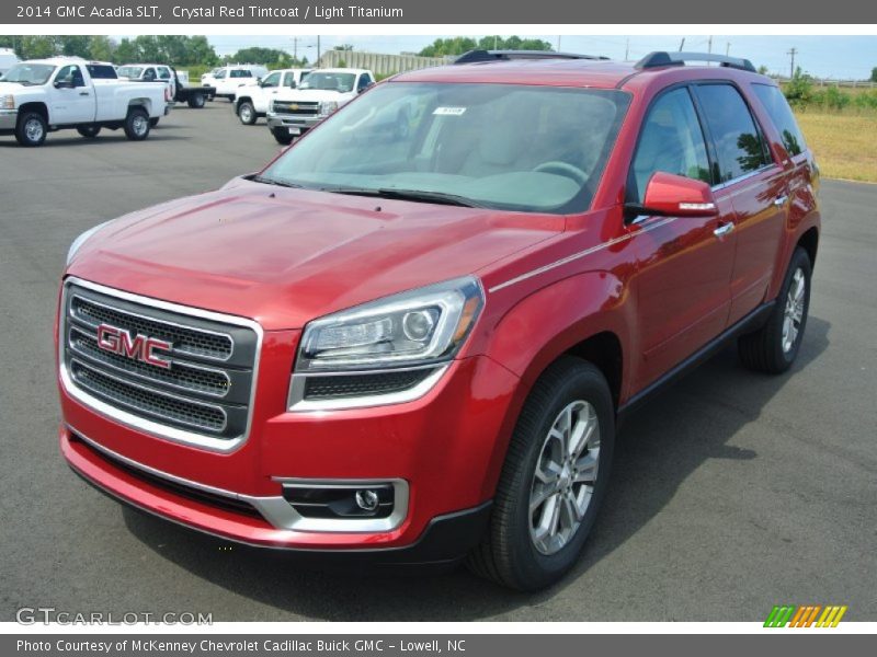Crystal Red Tintcoat / Light Titanium 2014 GMC Acadia SLT