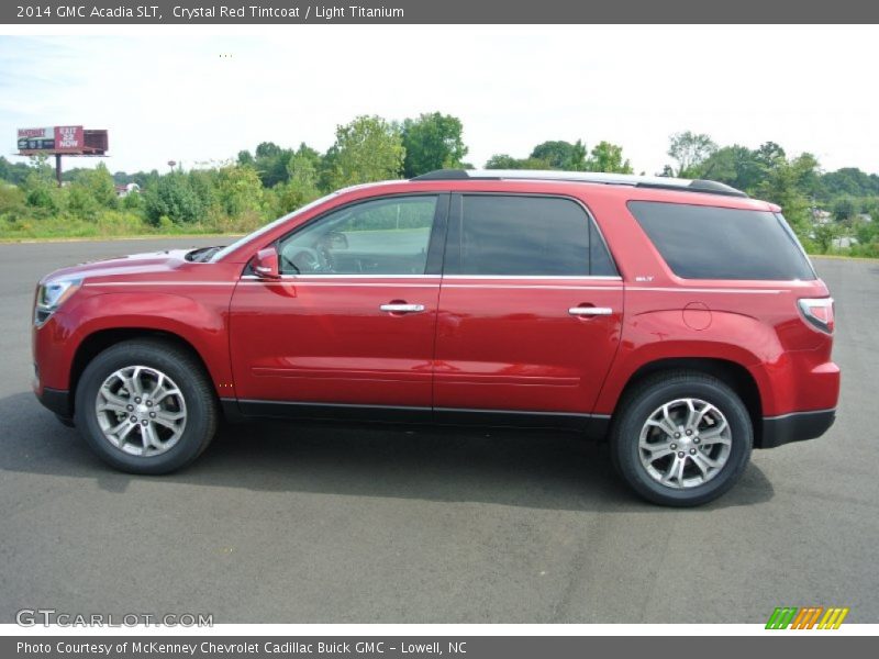 Crystal Red Tintcoat / Light Titanium 2014 GMC Acadia SLT