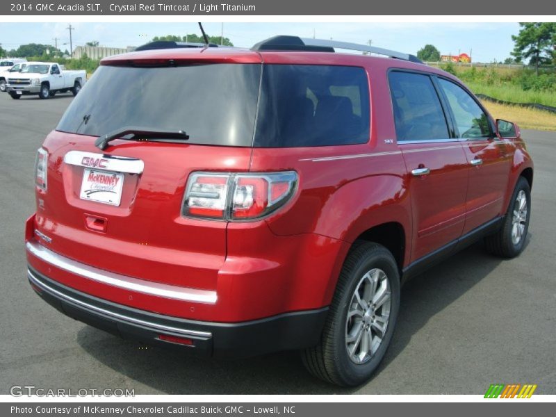 Crystal Red Tintcoat / Light Titanium 2014 GMC Acadia SLT