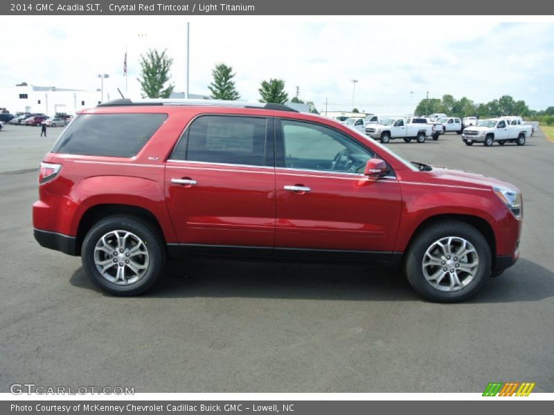 Crystal Red Tintcoat / Light Titanium 2014 GMC Acadia SLT