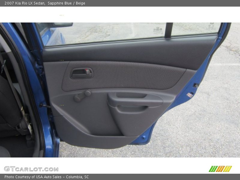 Sapphire Blue / Beige 2007 Kia Rio LX Sedan