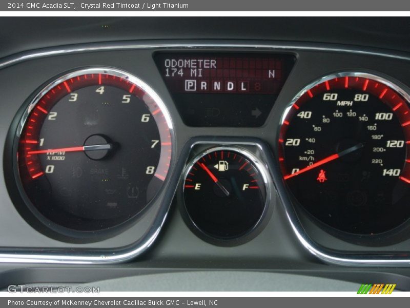 Crystal Red Tintcoat / Light Titanium 2014 GMC Acadia SLT