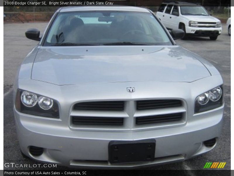 Bright Silver Metallic / Dark Slate Gray 2008 Dodge Charger SE