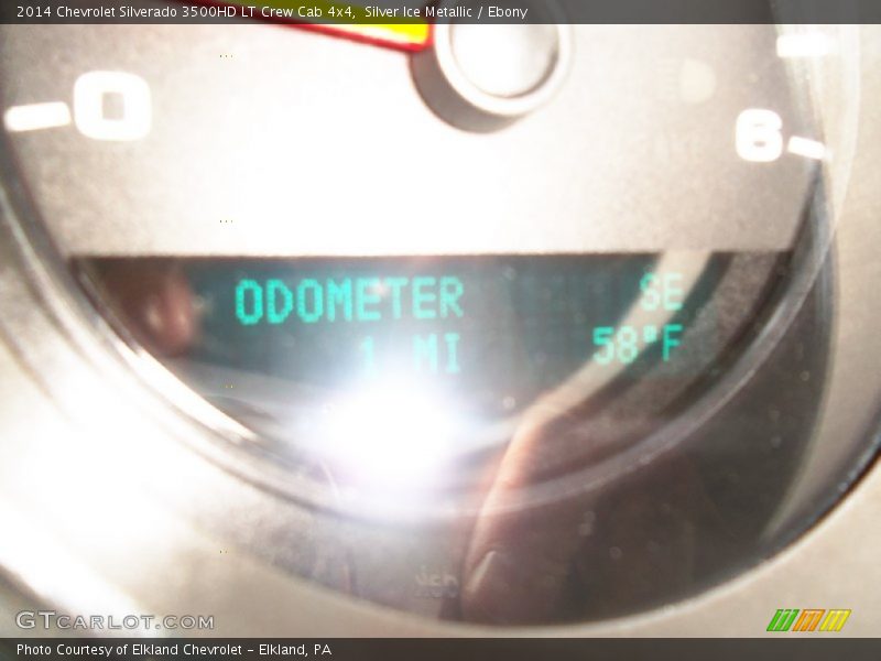 Silver Ice Metallic / Ebony 2014 Chevrolet Silverado 3500HD LT Crew Cab 4x4