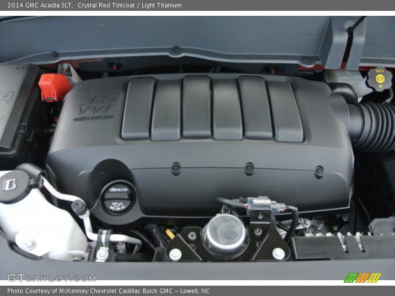 Crystal Red Tintcoat / Light Titanium 2014 GMC Acadia SLT